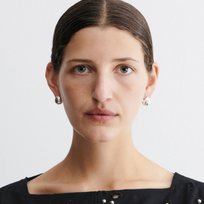 Rachel Comey Baby Keel Hoop Silver, Rachel Comey Earrings, Small Silver Hoops, Silver Huggies 