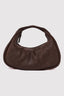 St. Agni Woven bon bon bag in chocolate 