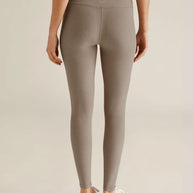 Beyond Yoga Birch Heather Spacedye Caught in The Midi High Waisted Legging Beige 