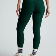 Beyond Yoga Spacedye Caught in The Midi High Waisted Legging in Dark Spruce Green Heather 