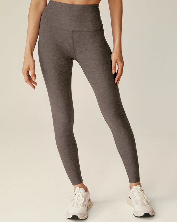 Spacedye Caught In The Midi High Waisted Legging | Soft Umber Heather