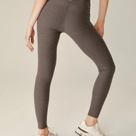 Spacedye Caught In The Midi High Waisted Legging | Soft Umber Heather