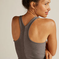 Beyond Yoga Spacedye Refocus Cropped Tank in Soft Umber Heather 