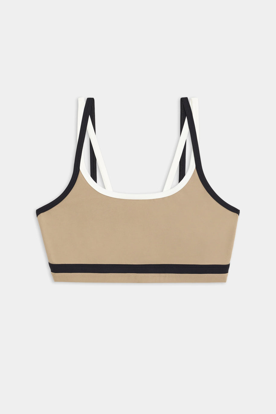 Eva Rigor Double Strap Bra | Latte & Black