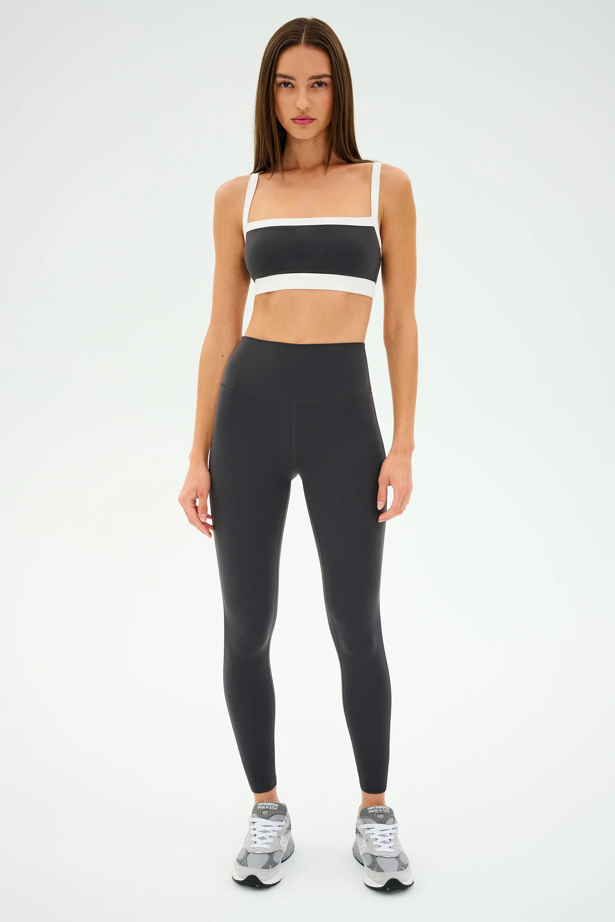 Clare High Waist Rigor | Graphite & White