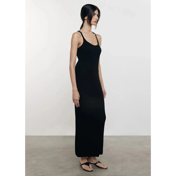 Silk Rib U Maxi Dress Enza Costa