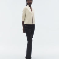 Guest in Residence Stealth Cardigan in Cream 