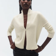 Guest in Residence Stealth Cardigan in Cream 