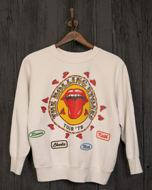 Rolling Stones Madeworn Sweatshirt - Rolling Stones Patches Sweatshirt 