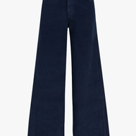 favorite daughter mischa cord wide leg pant navy - corduroy navy pant 