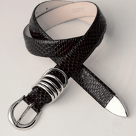 dehanche - déhanche belt - hollyhock viper black silver