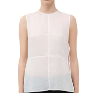 Semi Sheer Patchwork Top St. Agni