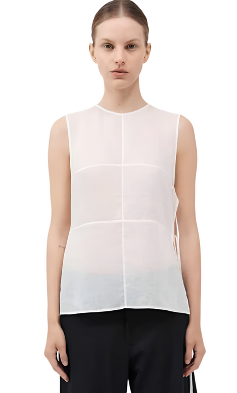 Semi Sheer Patchwork Top St. Agni