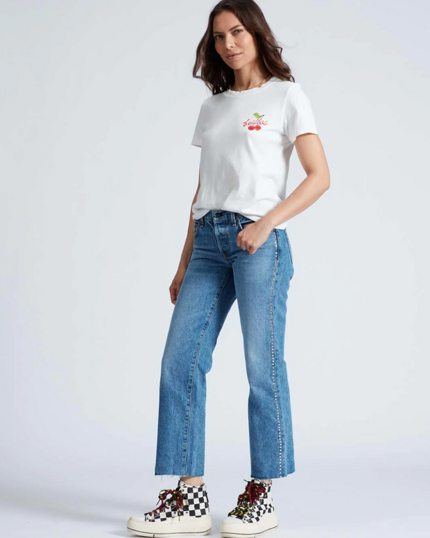 Askk Ny Low Rise Straight Studded Muse Jeans, Straight leg jeans, Studded Jeans, Women's Straight Leg Jeans 