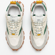 Oncept Osaka Sneaker Ivory and Green Womens Sneakers 