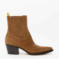 Oncept Wyoming Boot in Cognac, Western Suede Brown Boots 