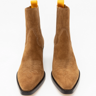 Oncept Wyoming Boot in Cognac, Western Suede Brown Boots 