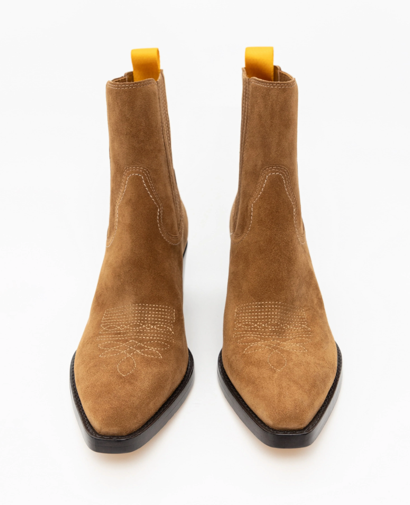 Oncept Wyoming Boot in Cognac, Western Suede Brown Boots 