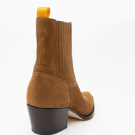 Oncept Wyoming Boot in Cognac, Western Suede Brown Boots 