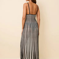 Solid and striped Kaylee cover up dress 