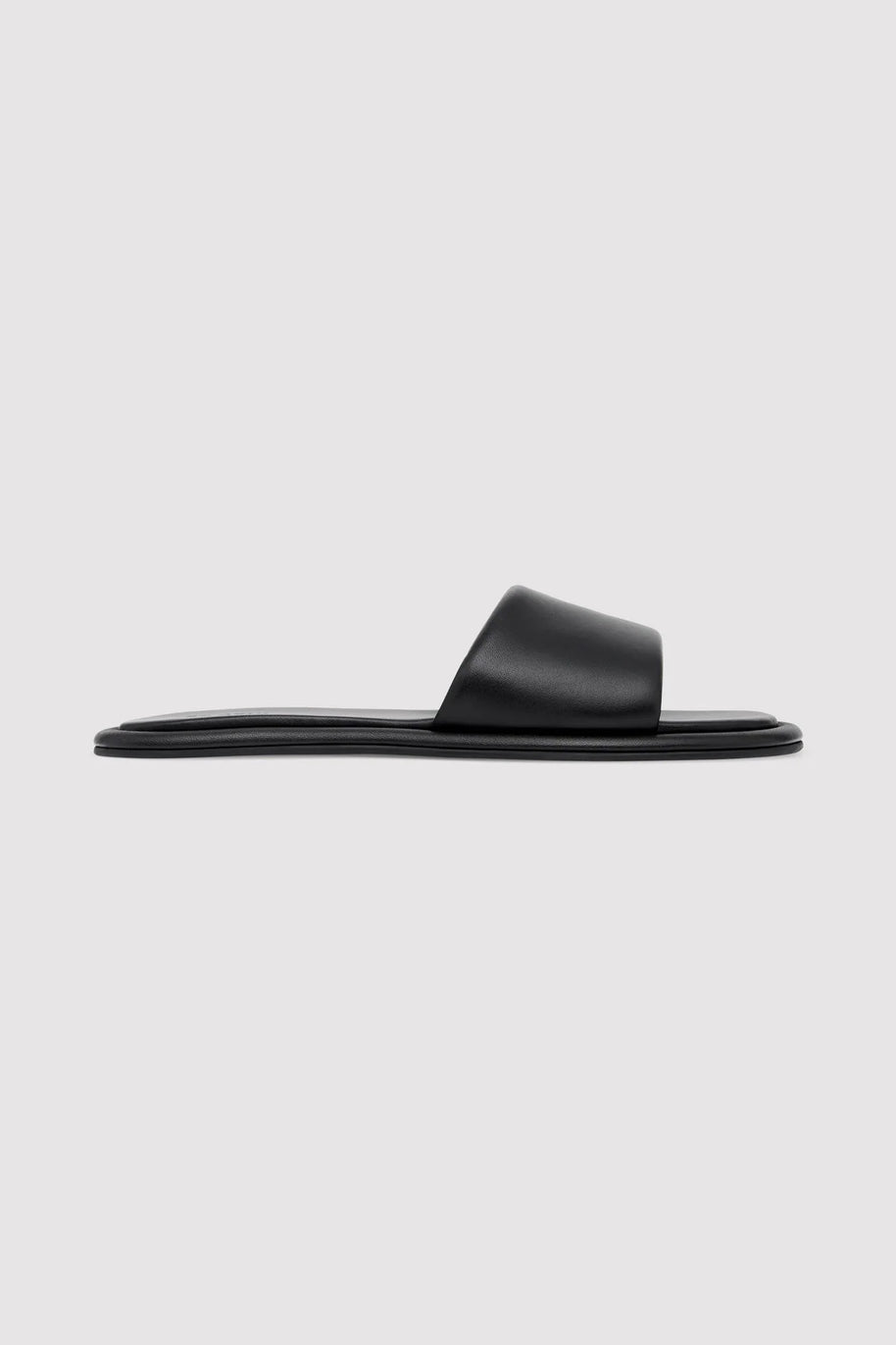 St. Agni Soft Slipper Slide Black Slides 