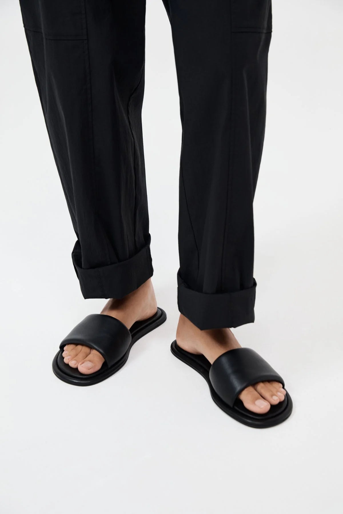 St. Agni Soft Slipper Slide Black Slides 