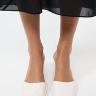 St. Agni White Square Toe Heels Tofu