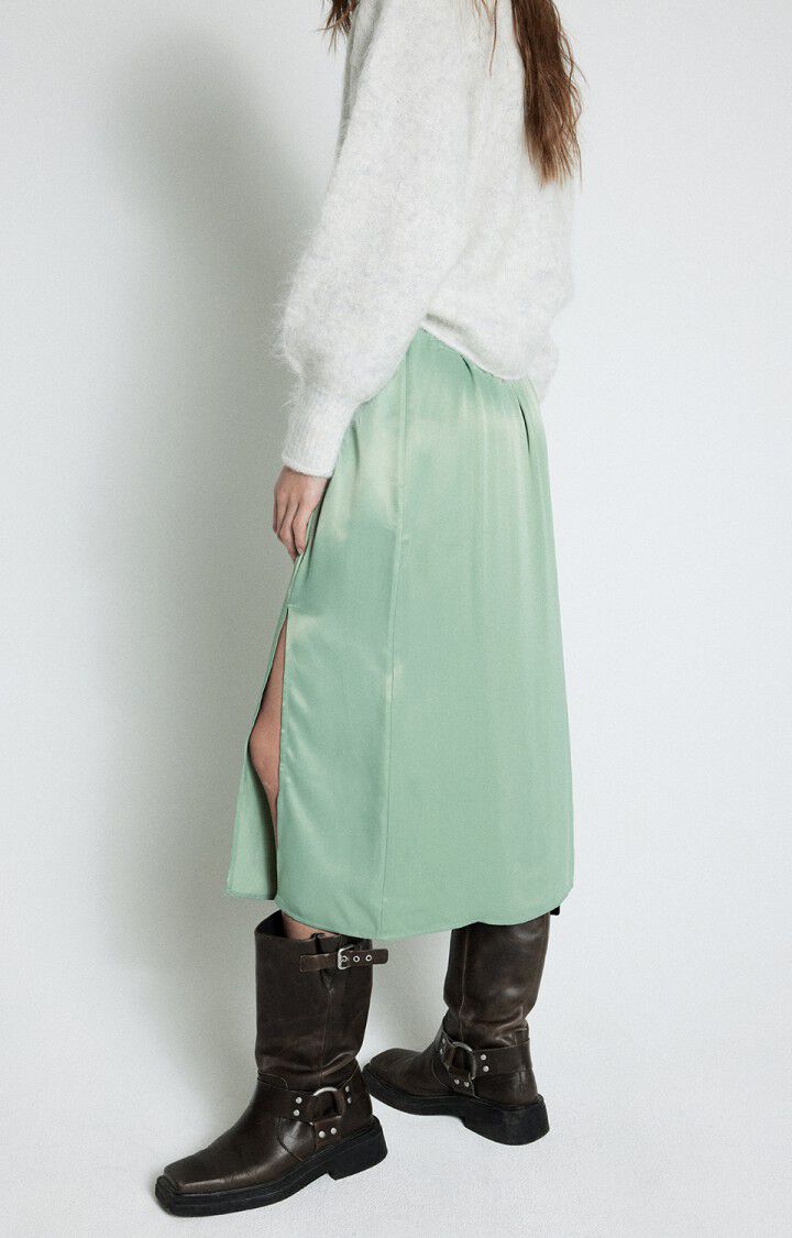 American Vintage Unyl Skirt in Sage Green