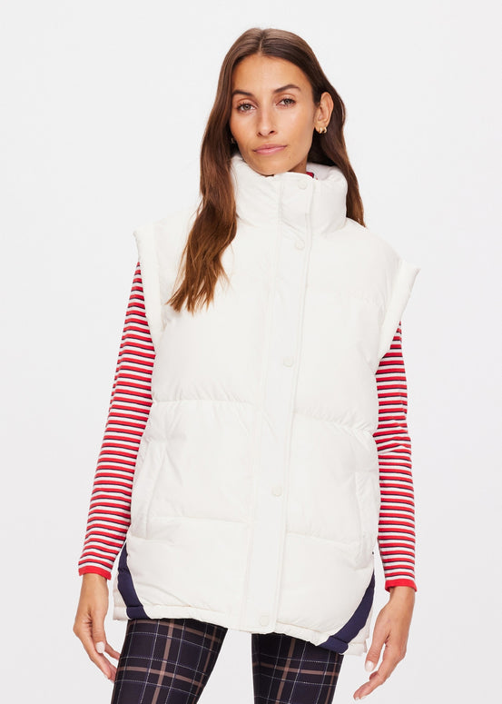 Pinnacle Oslo Puffer Vest Gilet The Upside White Puffer Vest 