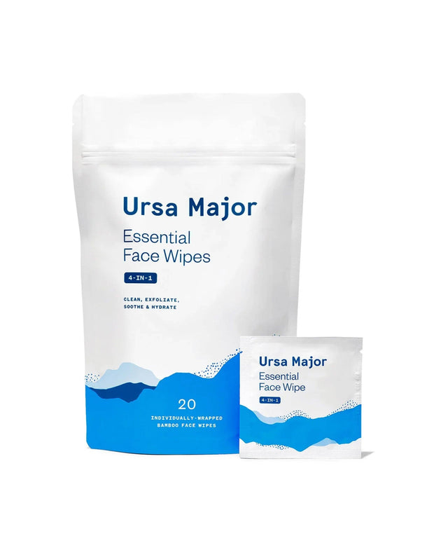 Ursa Major Essential Face Wipes - Acne Prone Skin Face Wipes - Goop.com Skincare - Travel face wipes 