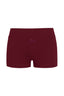 Rat Boi Lounge Bike Shorts in Bordeaux - Red bike shorts - Cotton Bike Shorts - 3inch bike shorts 