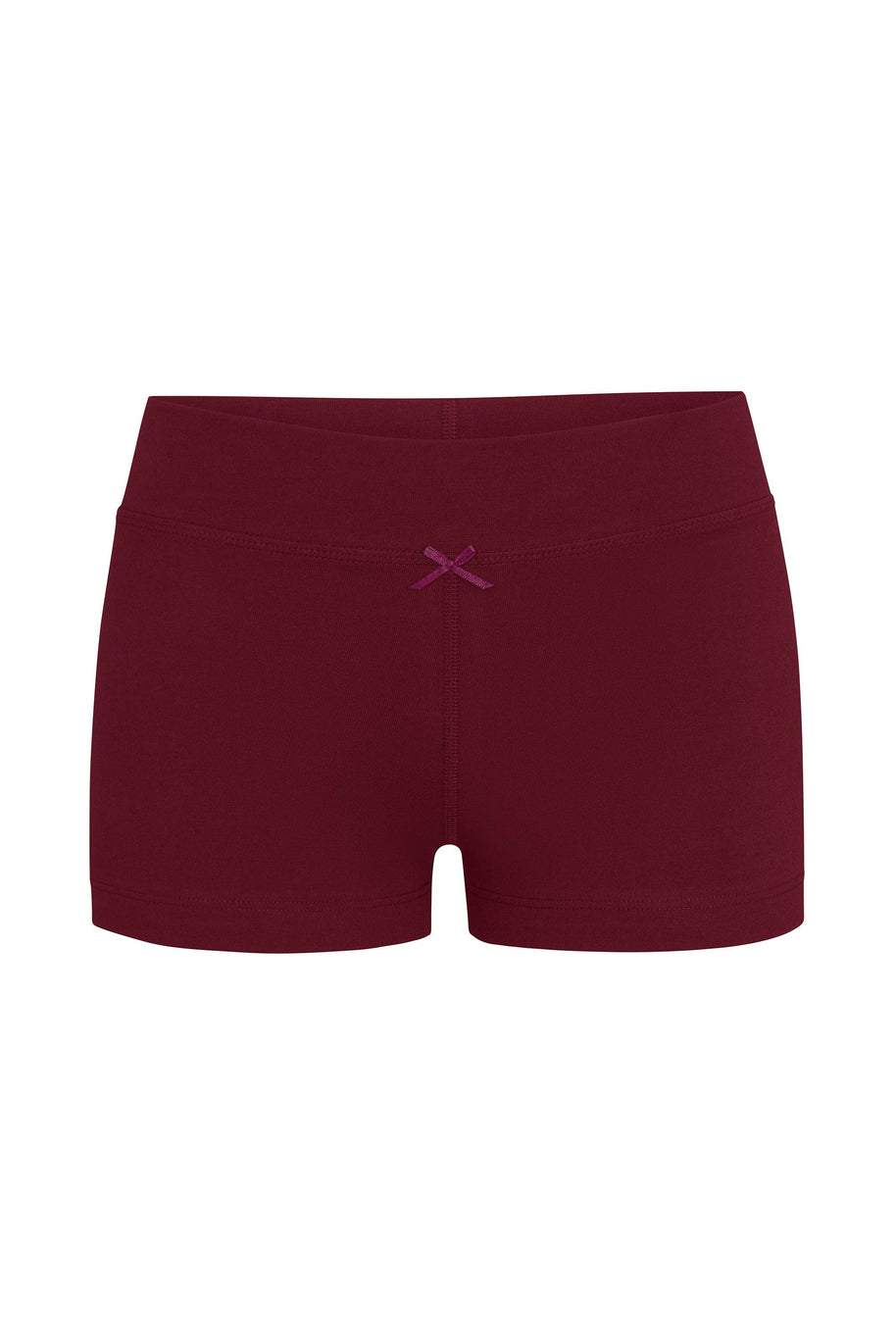 Rat Boi Lounge Bike Shorts in Bordeaux - Red bike shorts - Cotton Bike Shorts - 3inch bike shorts 