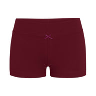 Rat Boi Lounge Bike Shorts in Bordeaux - Red bike shorts - Cotton Bike Shorts - 3inch bike shorts 