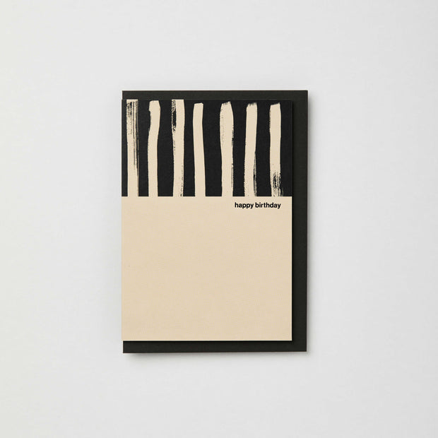 Painted Stripe | Happy Birthday Card