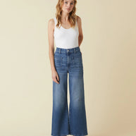 Le Jean Virgina Wide Leg Ankle Jean Laurel Canyon 