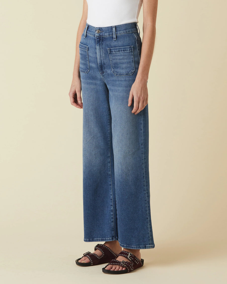 Le Jean Virgina Wide Leg Ankle Jean Laurel Canyon 