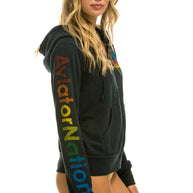 Aviator Nation Unisex Hoodie Charcoal 