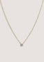 Kinn Solitaire Floating Round Diamond Necklace - Diamond Necklace 