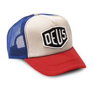 Baylands Trucker Hat - Blue-Red - Room Eight - Deus Ex Machina