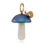 Blue Mabe Pearl with Snail Magic Mushroom Charm - Room Eight - Maura Green