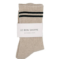 Le Bon Shoppe Boyfriend Socks in Oatmeal 