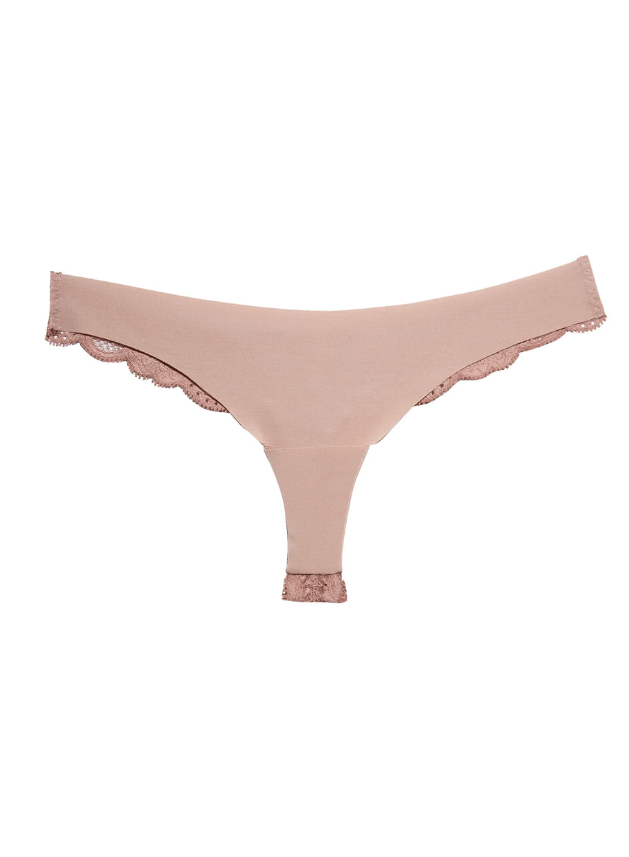 Fleur du Mal Charlotte lace thong - Le smoking pack