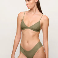 Mikoh Chiba Top in Latte - Mikoh bikini tops