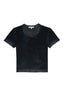 cotton citizen shirt - vintage black baby tee - vintage distressed washed black simple tee 