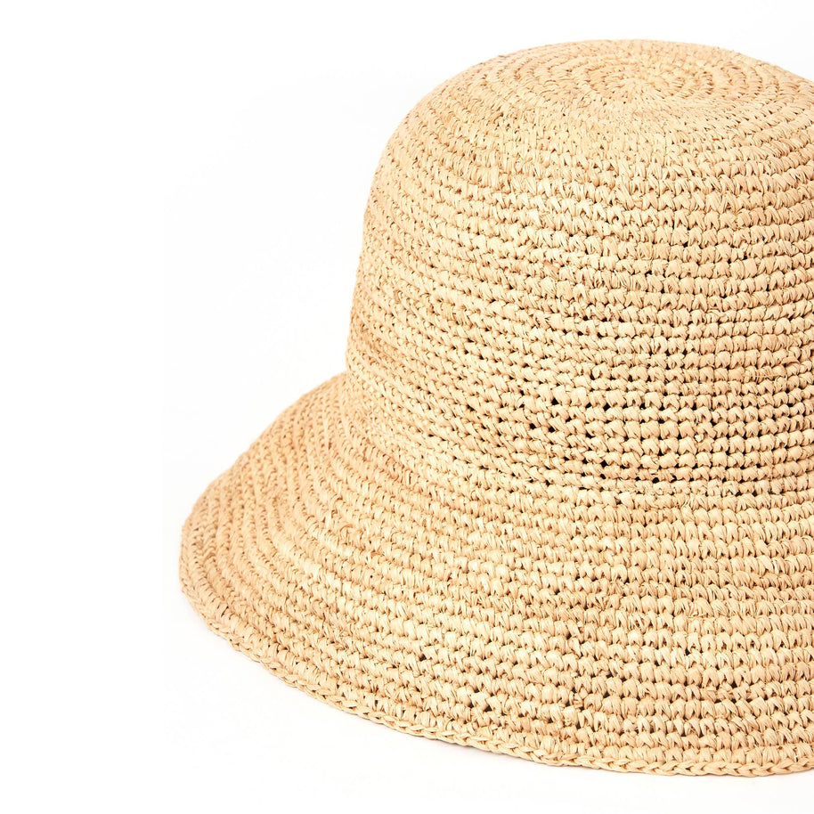 Arms of Eve Mirabel Bucket Hat, Women's Straw Bucket Hat, Packable Bucket Hat 