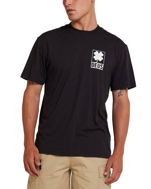 Deus Ex Machina Quad Tee Mens Black Graphic T-shirt 