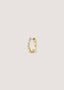 Ellie Baguette Huggie Earrings Diamond