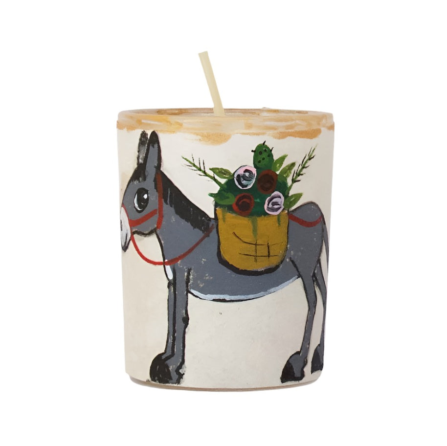 Donkey with Flowers Votive Holder - Room Eight - River Song