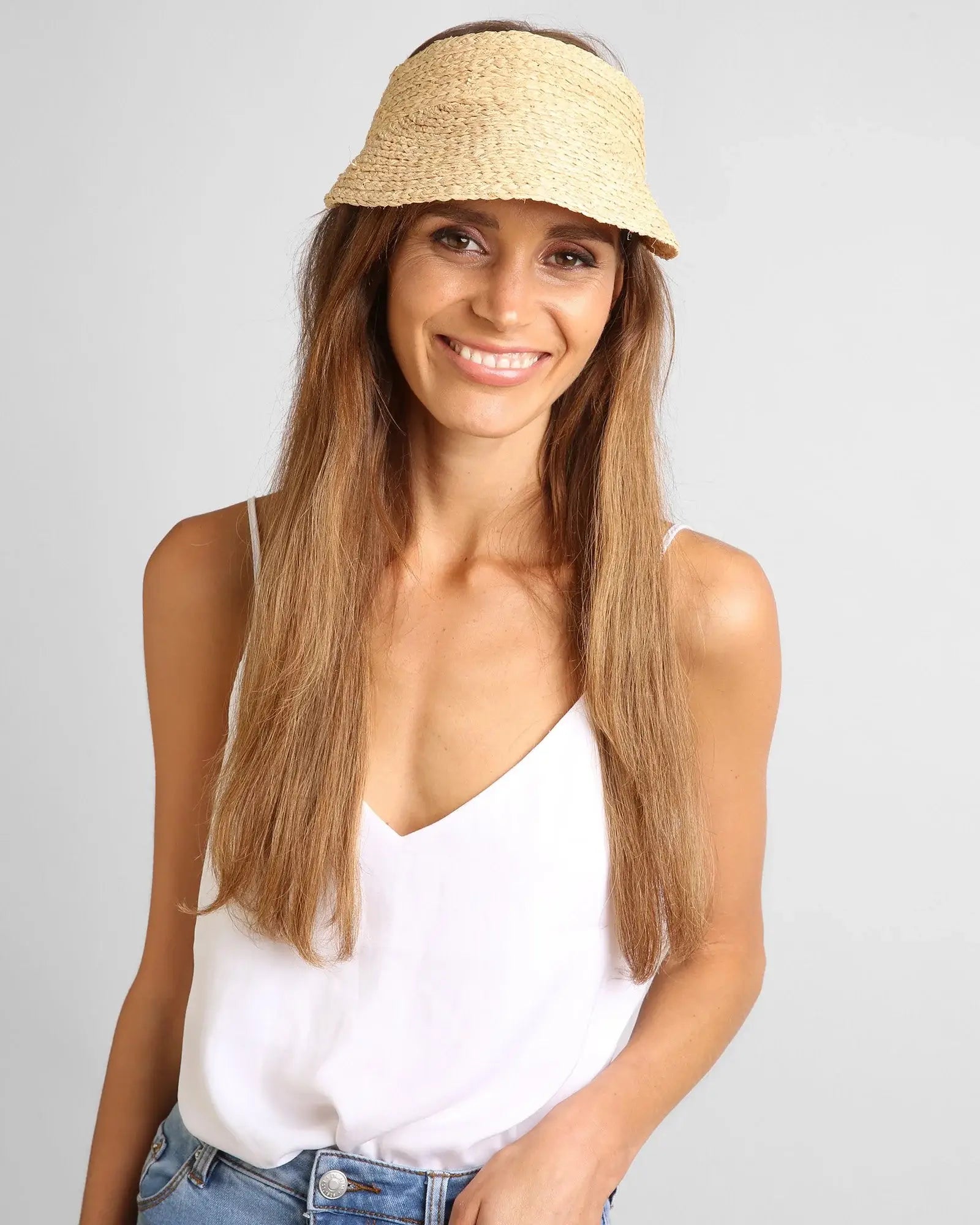 Sunray Roll Up Sun Visor | Light Natural