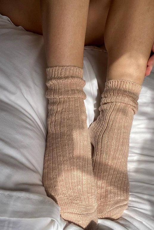 Le Bon Shoppe Cottage Socks in Peachy Keen 